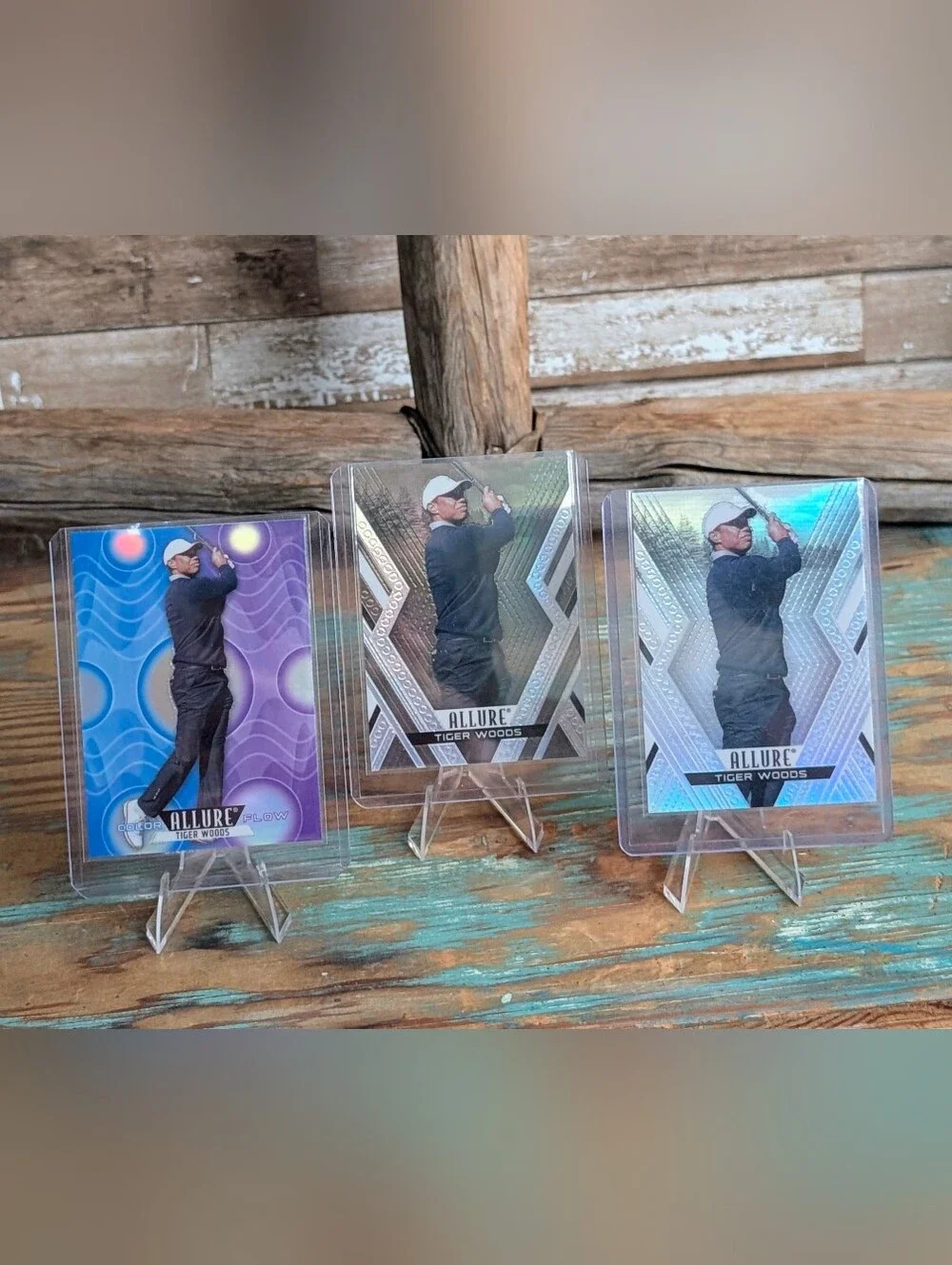 2026 Upper Deck Allure Golf Tiger Woods 3 Card Bundle